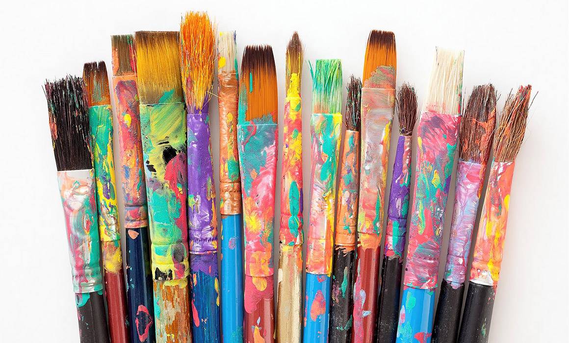 Creative Web design paintbrushes